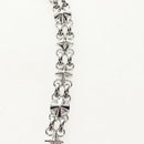 LOUIS VUITTON Chain Shoulder Strap metal 23.6"" Silver LV Auth 150634M-6