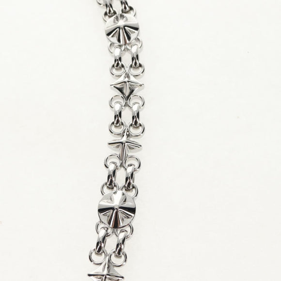 LOUIS VUITTON Chain Shoulder Strap metal 23.6"" Silver LV Auth 150634M