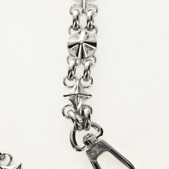 LOUIS VUITTON Chain Shoulder Strap metal 23.6"" Silver LV Auth 150634M