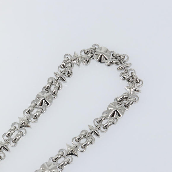 LOUIS VUITTON Chain Shoulder Strap metal 25.6"" Silver LV Auth 150635