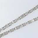 LOUIS VUITTON Schouderketting Metaal 25,6" Zilver LV Auth 150635-8