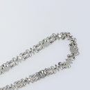 LOUIS VUITTON Schouderketting Metaal 25,6" Zilver LV Auth 150635-9