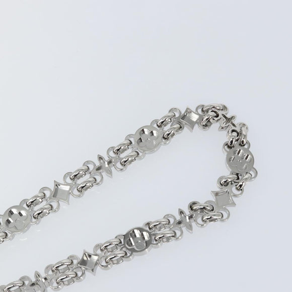 LOUIS VUITTON Schouderketting Metaal 25,6" Zilver LV Auth 150635