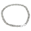 LOUIS VUITTON Chain Shoulder Strap metal 25.6"" Silver LV Auth 150636-1