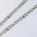 LOUIS VUITTON Chain Shoulder Strap metal 25.6"" Silver LV Auth 150636-4