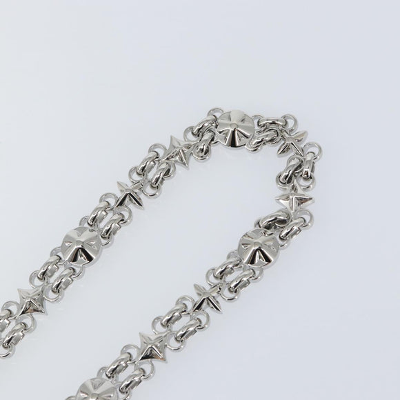 LOUIS VUITTON Chain Shoulder Strap metal 25.6"" Silver LV Auth 150636