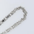 LOUIS VUITTON Chain Shoulder Strap metal 25.6"" Silver LV Auth 150636-9