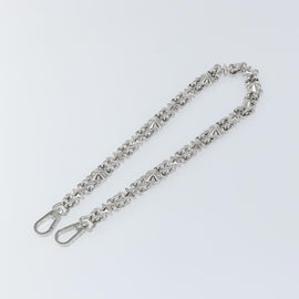 LOUIS VUITTON Chain Shoulder Strap metal 23.6"" Silver LV Auth 150637 - 0