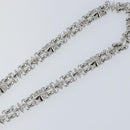 LOUIS VUITTON Chain Shoulder Strap metal 23.6"" Silver LV Auth 150637-4