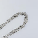 LOUIS VUITTON Chain Shoulder Strap metal 23.6"" Silver LV Auth 150637-5