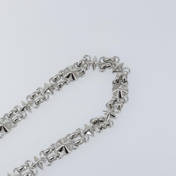 LOUIS VUITTON Chain Shoulder Strap metal 23.6"" Silver LV Auth 150637