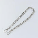 LOUIS VUITTON Chain Shoulder Strap metal 23.6"" Silver LV Auth 150637-6