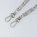 LOUIS VUITTON Chain Shoulder Strap metal 23.6"" Silver LV Auth 150637-7