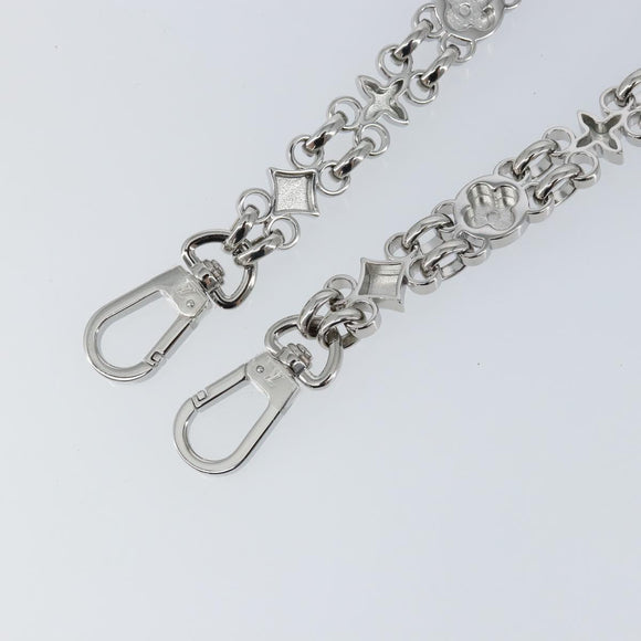 LOUIS VUITTON Chain Shoulder Strap metal 23.6"" Silver LV Auth 150637