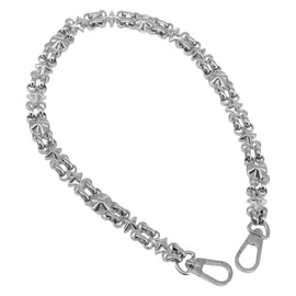 LOUIS VUITTON Chain Shoulder Strap metal 23.6"" Silver LV Auth 150638