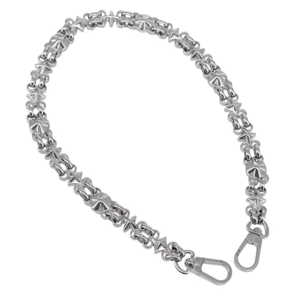 LOUIS VUITTON Chain Shoulder Strap metal 23.6"" Silver LV Auth 150638