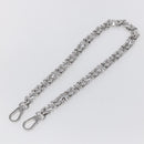 LOUIS VUITTON Chain Shoulder Strap metal 23.6"" Silver LV Auth 150638-2