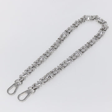 LOUIS VUITTON Chain Shoulder Strap metal 23.6"" Silver LV Auth 150638 - 0
