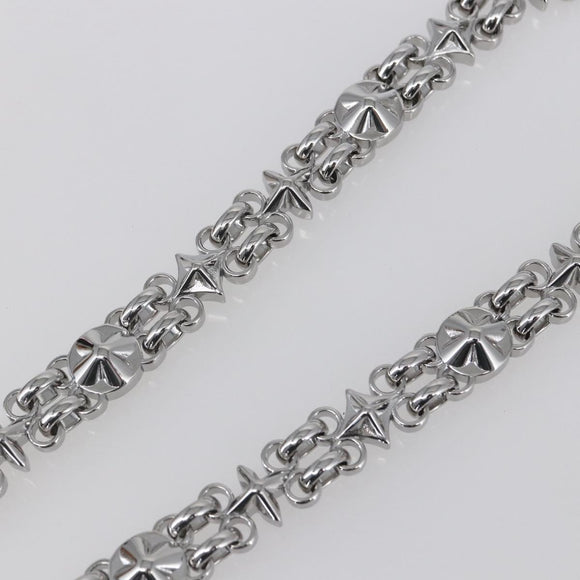 LOUIS VUITTON Chain Shoulder Strap metal 23.6"" Silver LV Auth 150638