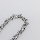 LOUIS VUITTON Chain Shoulder Strap metal 23.6"" Silver LV Auth 150638-5