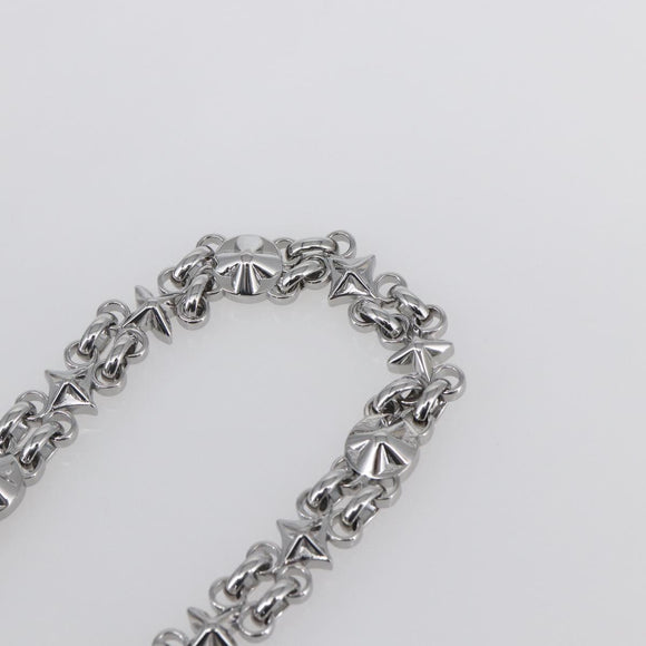 LOUIS VUITTON Chain Shoulder Strap metal 23.6"" Silver LV Auth 150638
