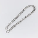 LOUIS VUITTON Chain Shoulder Strap metal 23.6"" Silver LV Auth 150638-6