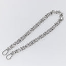 LOUIS VUITTON Chain Shoulder Strap metal 22.8"" Silver LV Auth 150639-2