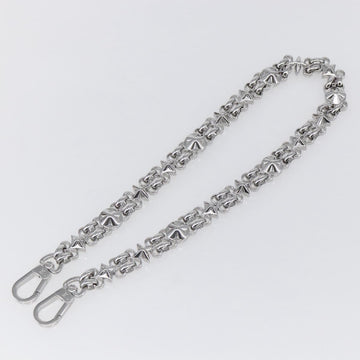 LOUIS VUITTON Chain Shoulder Strap metal 22.8"" Silver LV Auth 150639 - 0