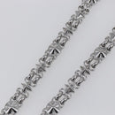 LOUIS VUITTON Chain Shoulder Strap metal 22.8"" Silver LV Auth 150639-4