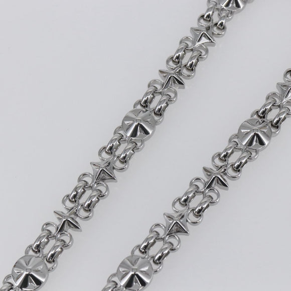 LOUIS VUITTON Chain Shoulder Strap metal 22.8"" Silver LV Auth 150639