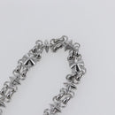 LOUIS VUITTON Chain Shoulder Strap metal 22.8"" Silver LV Auth 150639-5