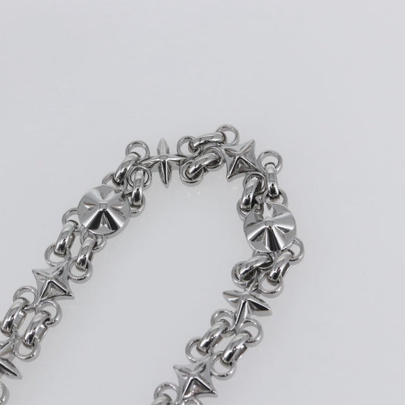 LOUIS VUITTON Chain Shoulder Strap metal 22.8"" Silver LV Auth 150639