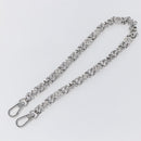 LOUIS VUITTON Chain Shoulder Strap metal 22.8"" Silver LV Auth 150639-6