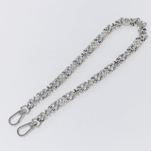 LOUIS VUITTON Chain Shoulder Strap metal 22.8"" Silver LV Auth 150639