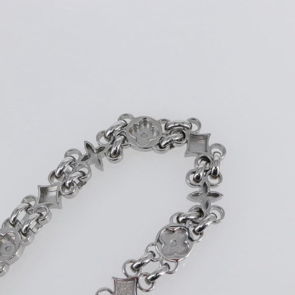 LOUIS VUITTON Chain Shoulder Strap metal 22.8"" Silver LV Auth 150639
