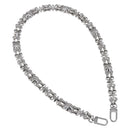 LOUIS VUITTON Chain Shoulder Strap metal 25.6"" Silver LV Auth 150640-1