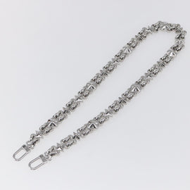 LOUIS VUITTON Chain Shoulder Strap metal 25.6"" Silver LV Auth 150640 - 0
