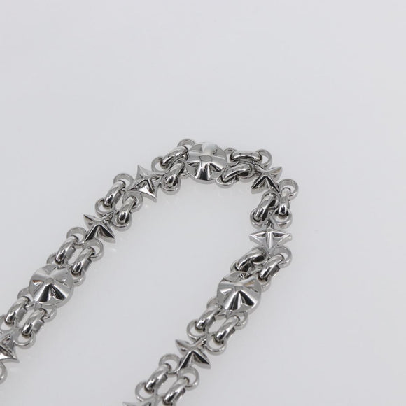 LOUIS VUITTON Chain Shoulder Strap metal 25.6"" Silver LV Auth 150640