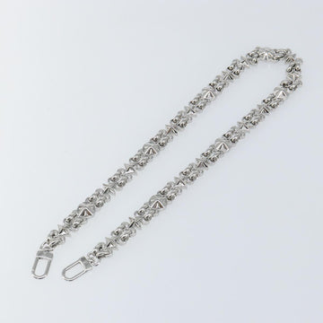 LOUIS VUITTON Chain Shoulder Strap metal 25.6"" Silver LV Auth 150641 - 0
