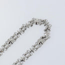 LOUIS VUITTON Chain Shoulder Strap metal 25.6"" Silver LV Auth 150641-5