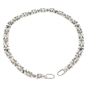 LOUIS VUITTON Chain Shoulder Strap metal 25.6"" Silver LV Auth 150642M
