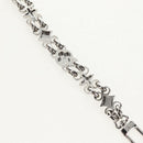 LOUIS VUITTON Chain Shoulder Strap metal 25.6"" Silver LV Auth 150642M-10
