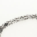 LOUIS VUITTON Chain Shoulder Strap metal 25.6"" Silver LV Auth 150642M-12