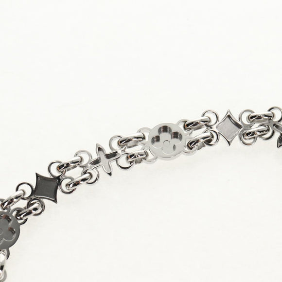 LOUIS VUITTON Chain Shoulder Strap metal 25.6"" Silver LV Auth 150642M