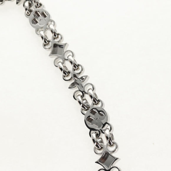 LOUIS VUITTON Chain Shoulder Strap metal 25.6"" Silver LV Auth 150642M