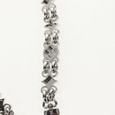 LOUIS VUITTON Chain Shoulder Strap metal 25.6"" Silver LV Auth 150642M-14