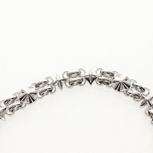 LOUIS VUITTON Chain Shoulder Strap metal 25.6"" Silver LV Auth 150642M