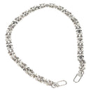 LOUIS VUITTON Chain Shoulder Strap metal 25.6"" Silver LV Auth 150643M-1