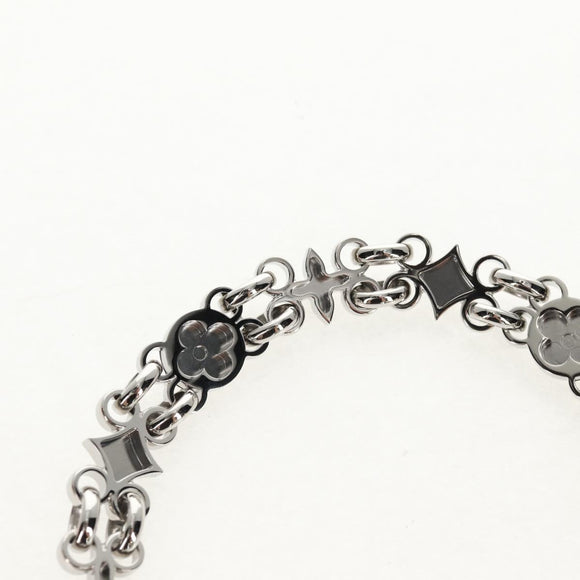 LOUIS VUITTON Chain Shoulder Strap metal 25.6"" Silver LV Auth 150643M