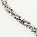 LOUIS VUITTON Ketten-Schulterriemen Metall 65 cm Silber LV Auth 150643M-3